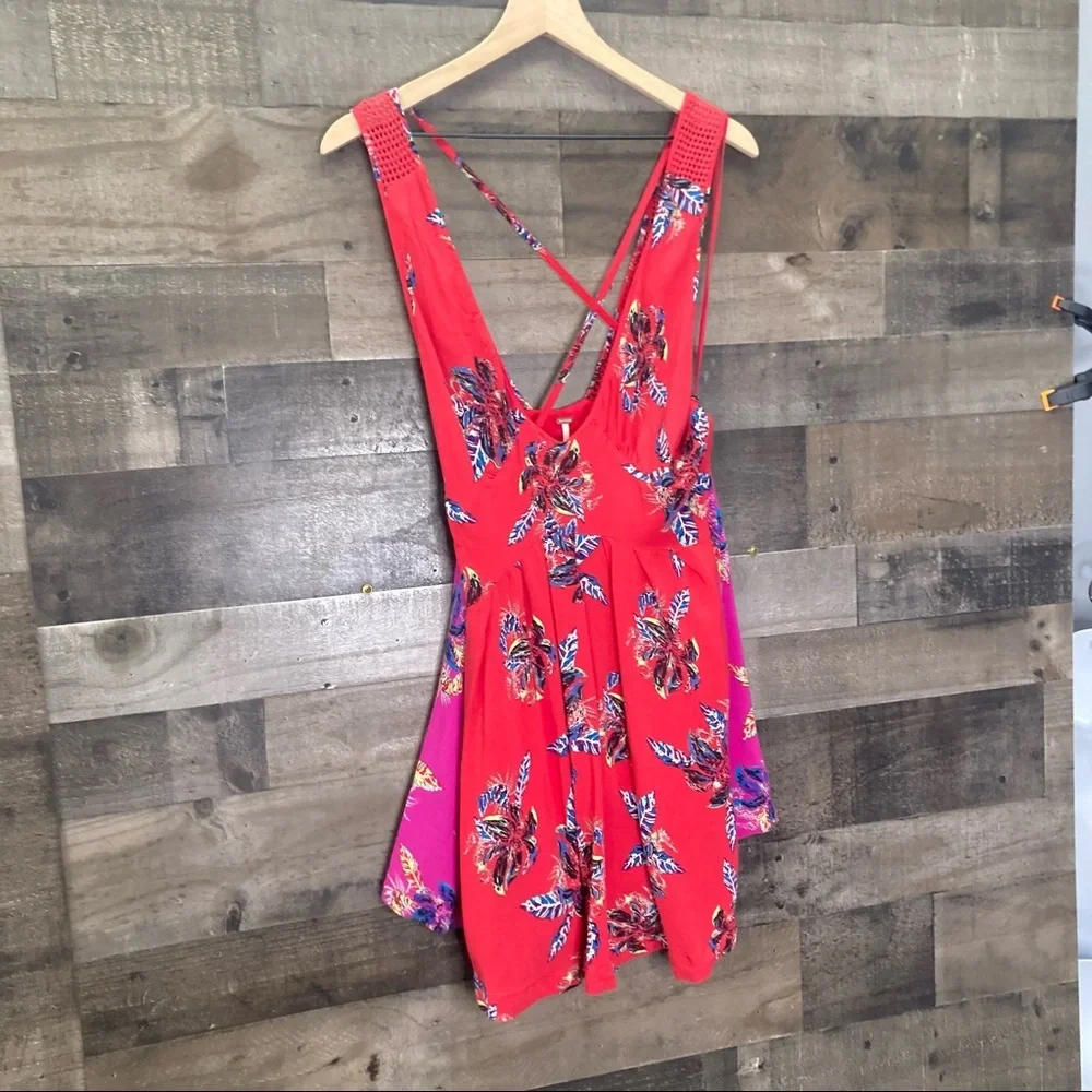 Free People Thought I Was Dreaming Dress in Red - Picture 2 of 16